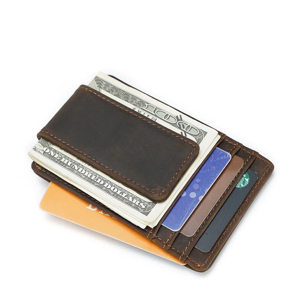 UrbanDefender Genuine Leather RFID Blocking Wallet for Men - Slim Bifold Credit Card Holder with Money Clip - Perfect for Travel, Business & Everyday Carry