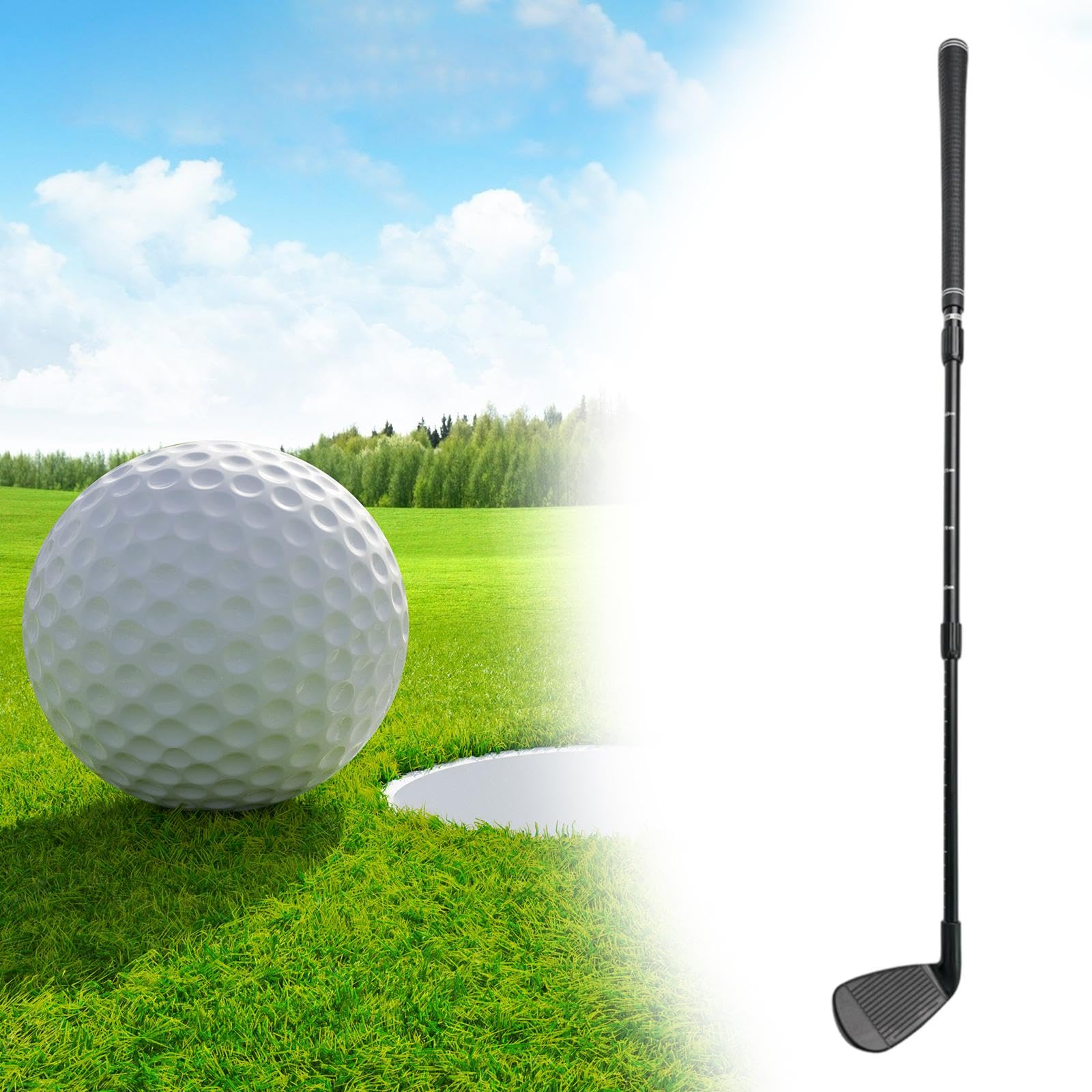 Premium Golf Chipper Club - Professional Golf Wedge for Chipping & Short Game Training | Perfect for Practice, Backyard & Course Play | Black Finish