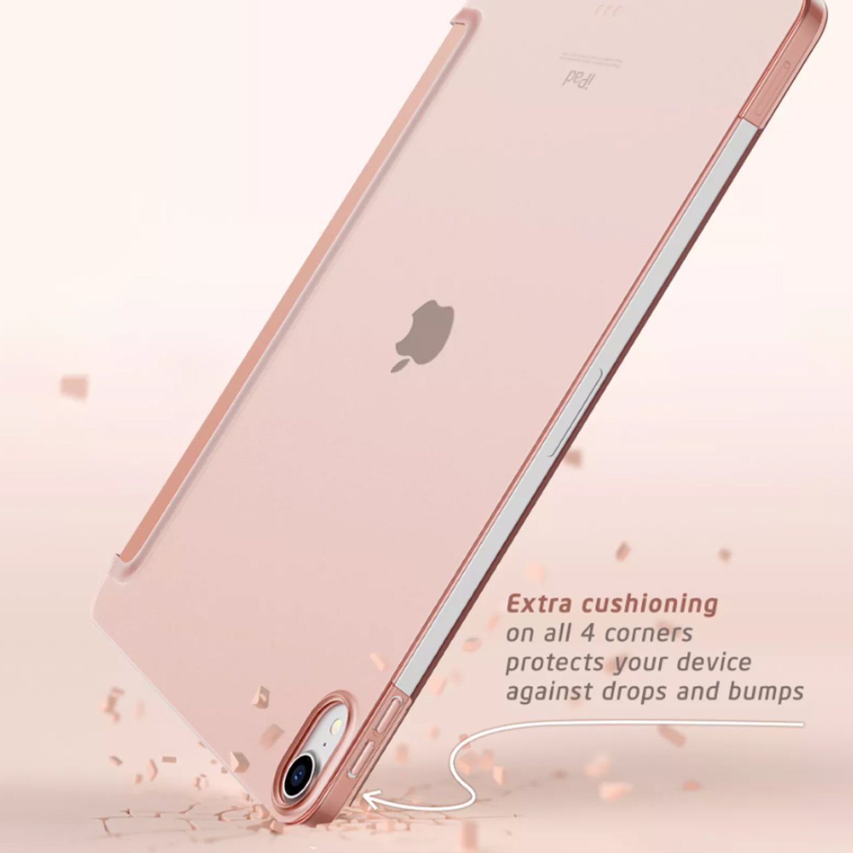 iPad Pro 12.9 inch (2020) Case - Unicorn Beetle Royal Leather Protective Cover with Kickstand, Rose Gold - Perfect for Work, Travel & Everyday Use