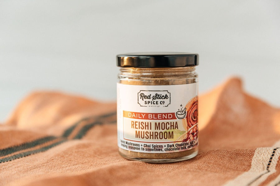 Organic Mocha Mushroom Coffee Blend - Superfood Powder for Energy & Focus - Perfect for Morning Boost & Workout Recovery