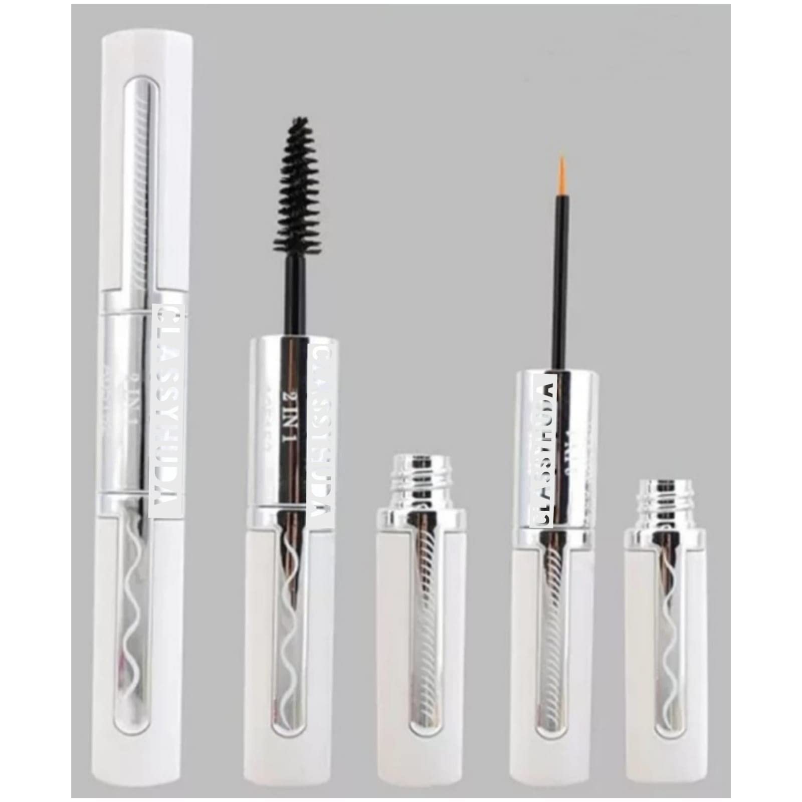 Huda Professional Waterproof 2-in-1 Eyeliner & Mascara - Long Lasting, Smudge Proof Eye Makeup for All-Day Wear | Perfect for Work, Parties & Special Occasions