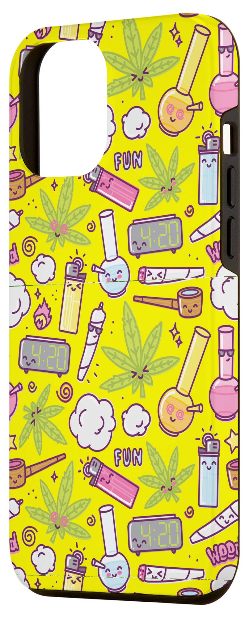 Cute Kawaii iPhone 12 Pro Max Case with Weed Pot Bong Design - Perfect for Stoner Lifestyle & 420 Enthusiasts