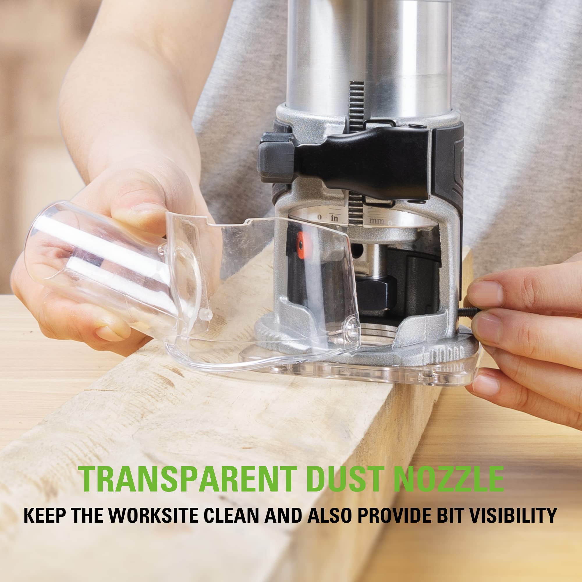 Greenworks 24V Brushless Compact Router with 2Ah Battery and Charger - Powerful Cordless Woodworking Tool for DIY Projects & Professional Carpentry