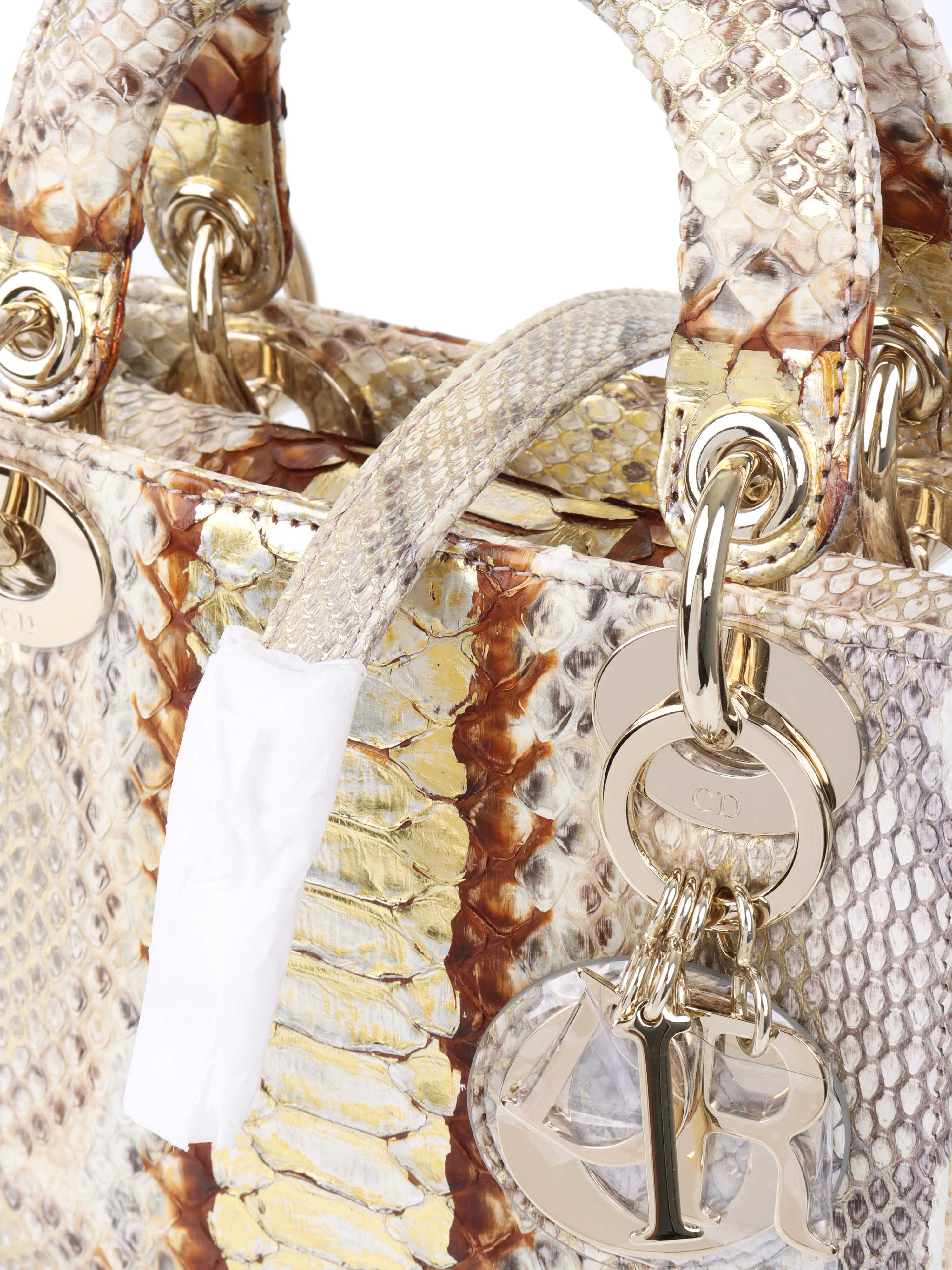 Dior Mini Python Lady Dior Handbag - Luxury Designer Crossbody Bag for Women | Perfect for Parties, Weddings & Special Occasions