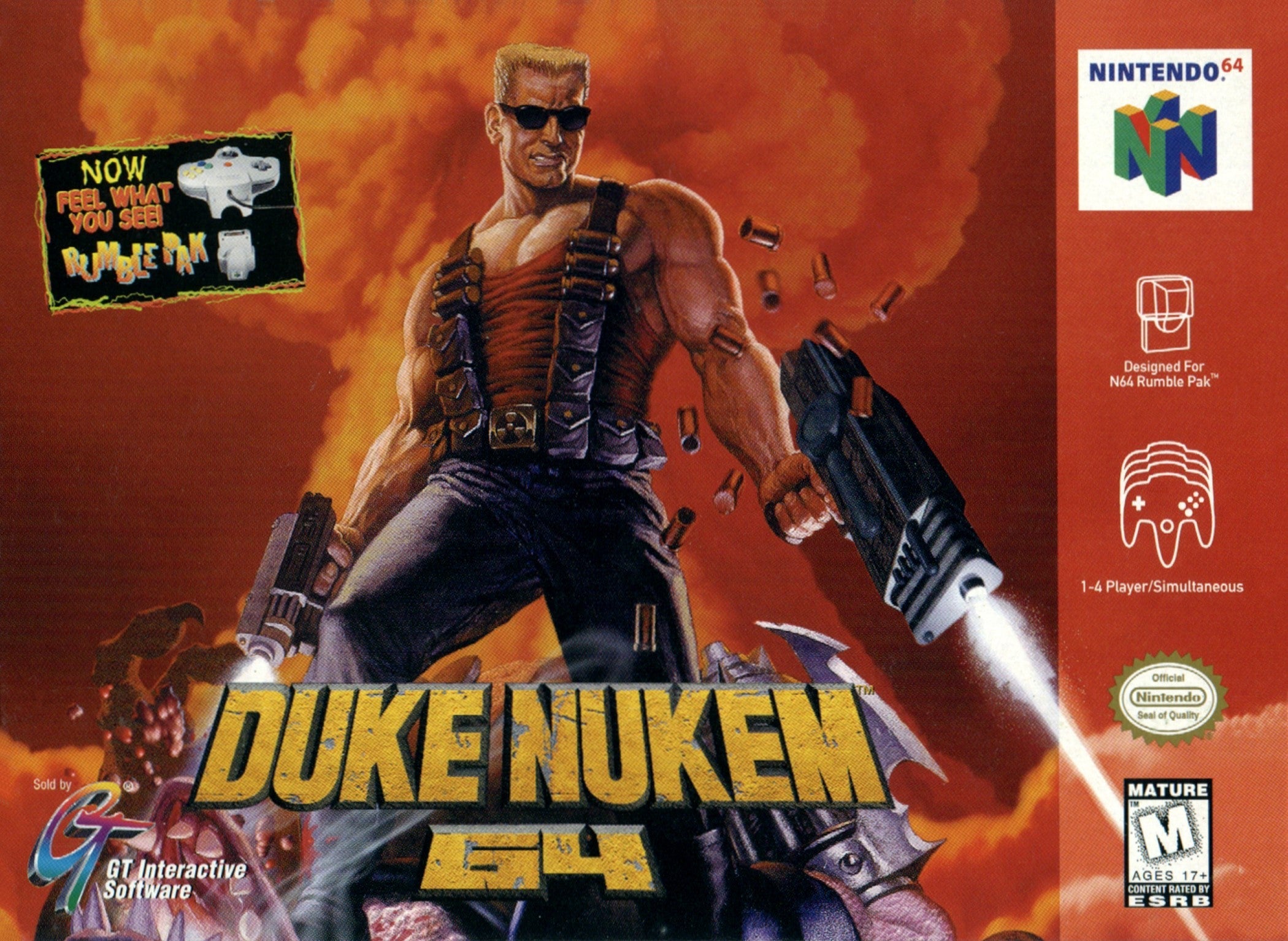 Used Duke Nukem 64 N64 Video Game Cartridge - Classic Retro Gaming for Nintendo 64 Console | Perfect for Collectors & Nostalgic Gamers