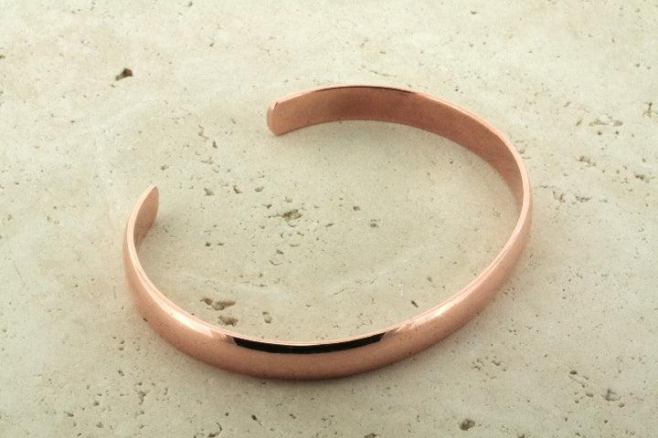 Elegant Narrow Copper Cuff Bracelet for Women - Minimalist Boho Jewelry for Everyday Wear & Special Occasions
