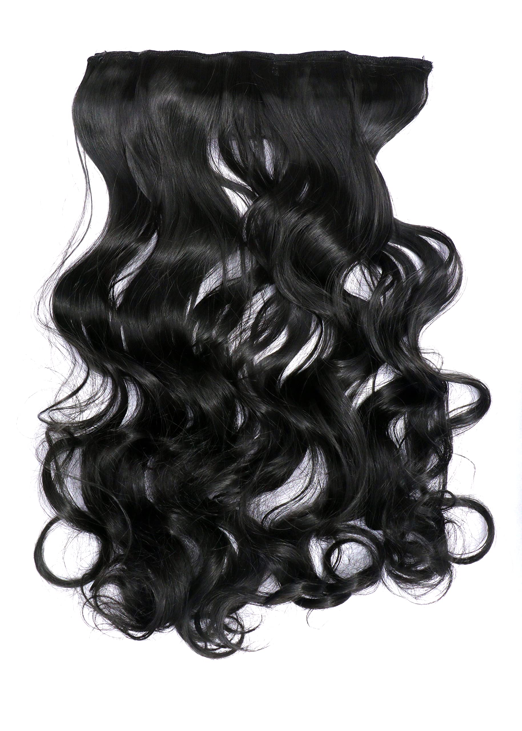 Honbon Nakli Full Head Synthetic Curly Hair Wig for Women - 16 Inch Heat Resistant Hair Extensions with 5 Clips (1 Piece) | Perfect for Cosplay, Daily Wear & Special Occasions