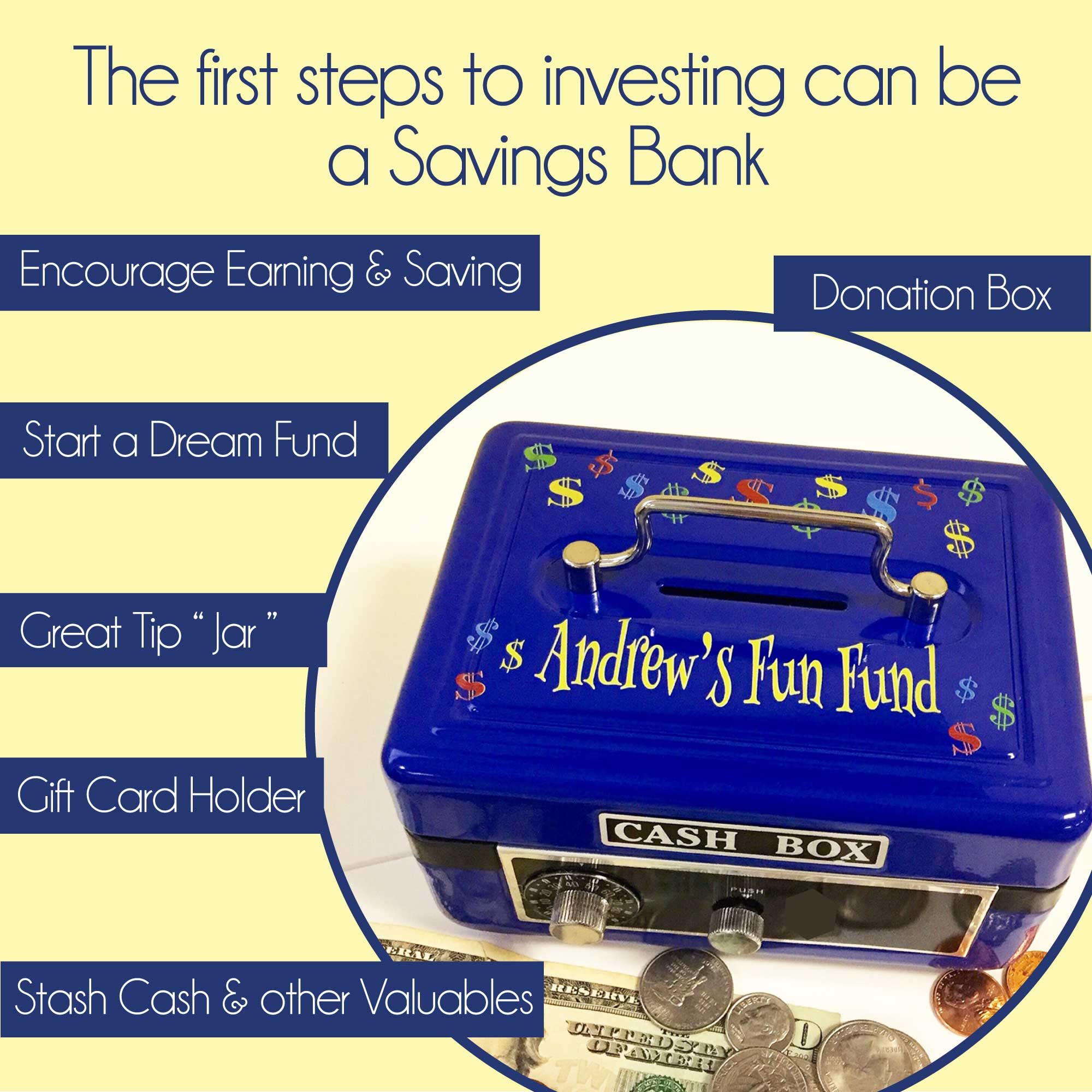 Personalized Red Golf Cash Box - Custom Money Holder for Golf Tournaments, Events & Fundraisers - Perfect for Golfers, Coaches & Club Owners