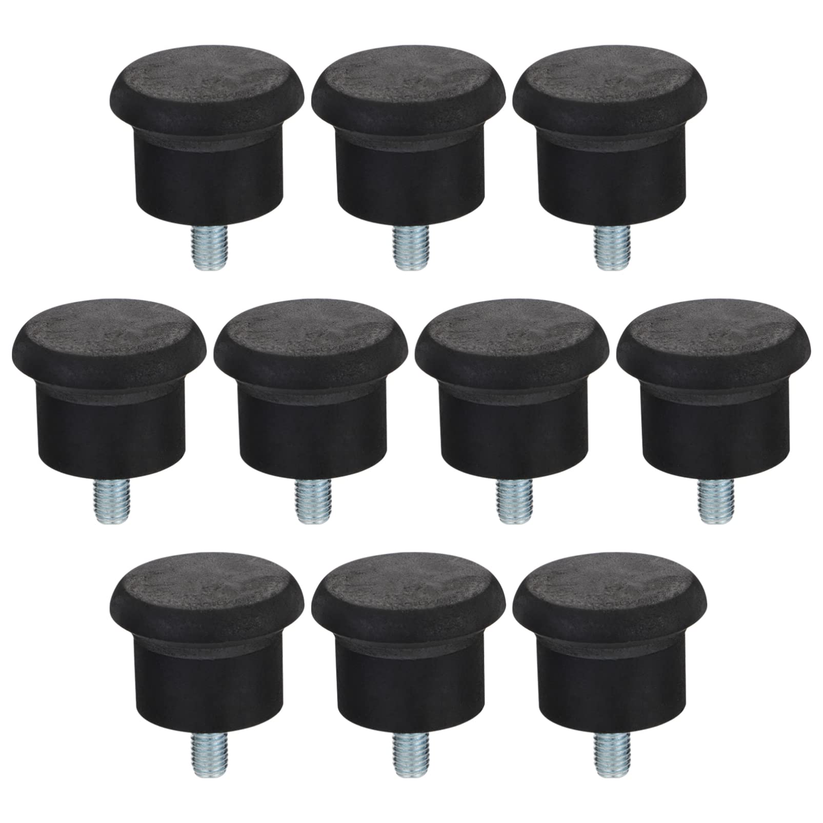 Veemoon Swivel Accent Chair with 20 Pcs Bell Glides Replacement - Office Chair Wheel Stopper, Stationary Casters for Stool & Desk Chairs - Perfect for Home Office, Study & Workspace