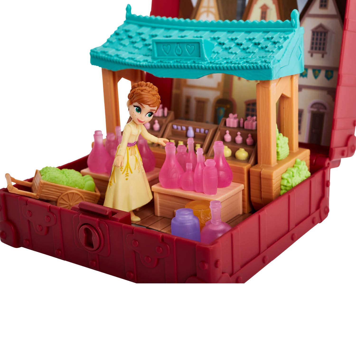 Disney Frozen 2 Pop Adventures Village Playset with Anna Doll - Portable Pop-Up Toy for Kids Ages 3+ | Birthday Gift, Pretend Play, Disney Movie Collection