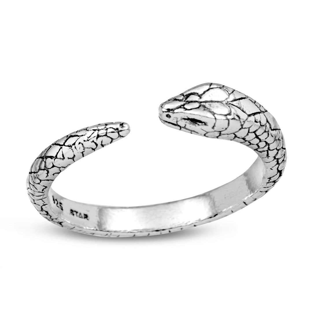 Snake Ring for Women - Fashion Jewelry, Adjustable Serpent Ring - Perfect for Halloween, Gothic Style, and Everyday Wear