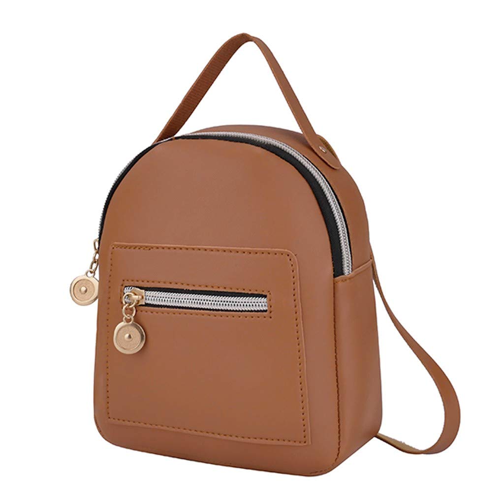 Stylish Women's Small Backpack Purse - Fashion Shoulder Bag with Phone Pocket for Casual Travel & Everyday Use | Messenger Crossbody Bag (Brown)