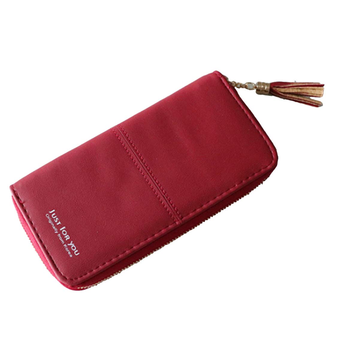 Elegant Zipper Card Holder Purse for Women - Bifold Clutch Wallet with Tassel, Coin Purse & ID Slot | Perfect for Parties, Travel & Everyday Use