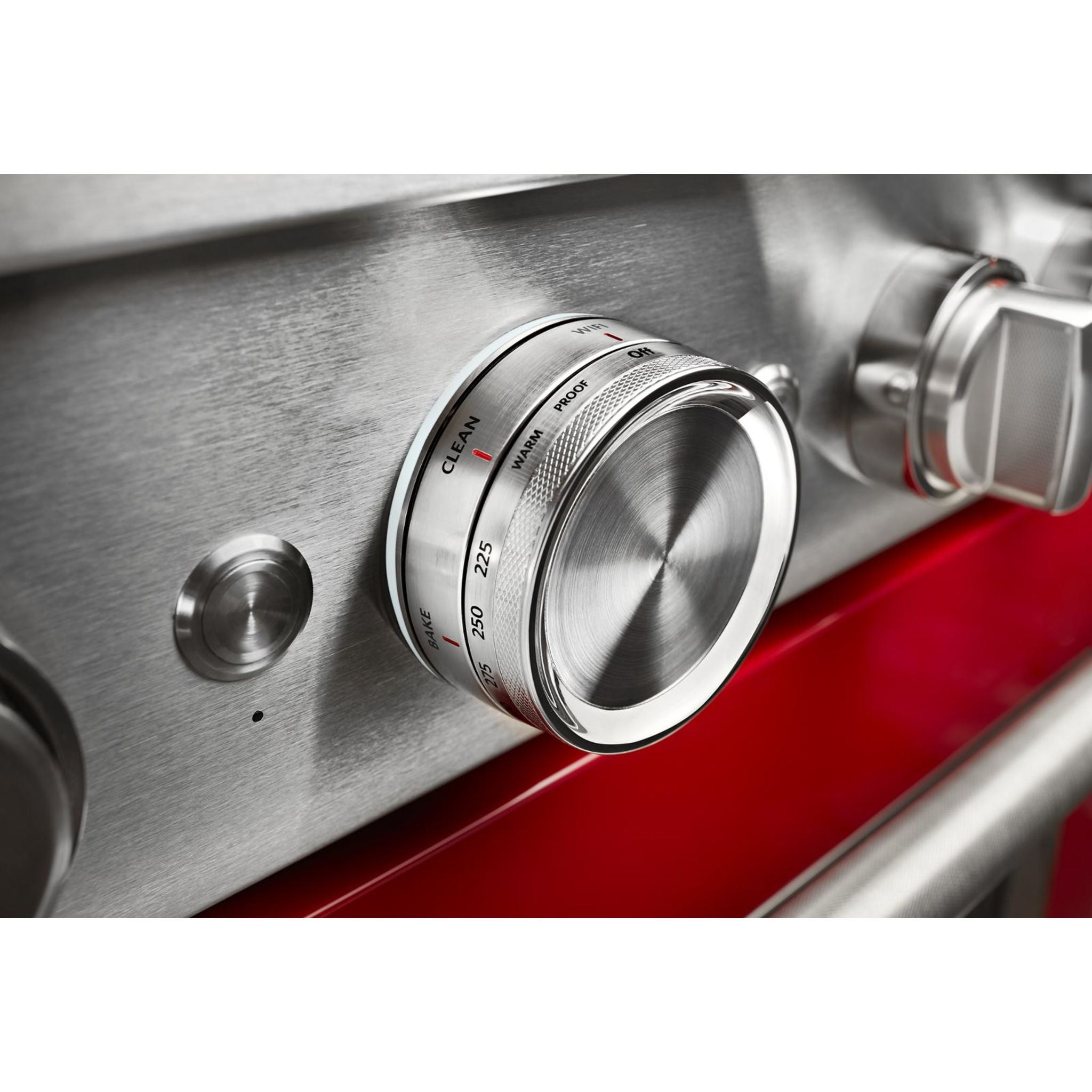 KitchenAid KFDC506JPA 30-Inch Dual Fuel Range with 5 Burners, Convection Oven & Self-Cleaning - Passion Red | Perfect for Home Chefs & Baking Enthusiasts