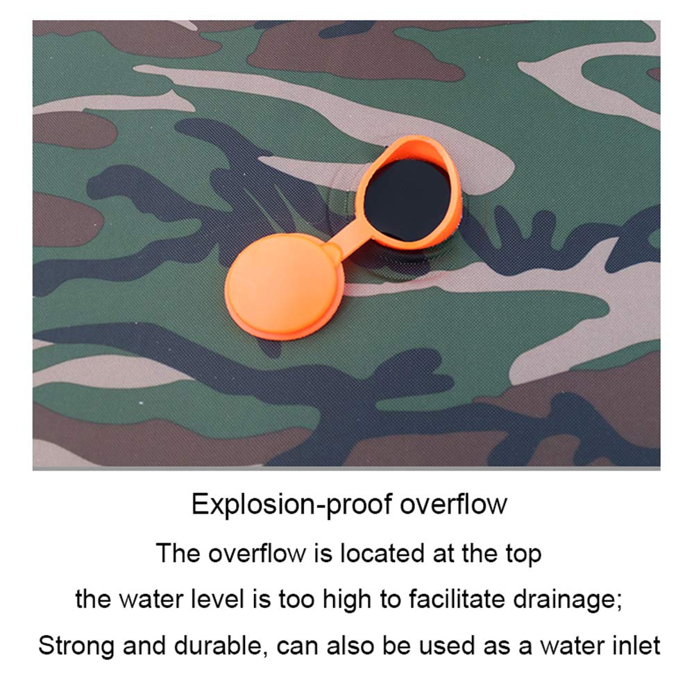 130L Portable Solar Outdoor Camping Shower Bag with Shower Head & Hose - Lightweight Canvas Hot Water Storage for Family & Travel - Perfect for Beach, RV, Hiking & Emergency Use (2-3 People)
