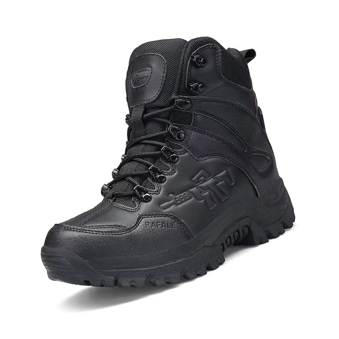 Men's Tactical Boots - Waterproof Lightweight Hiking Work Boots for Outdoor, Military & Combat Use - Durable All-Terrain Footwear for Hiking, Hunting & Work Safety