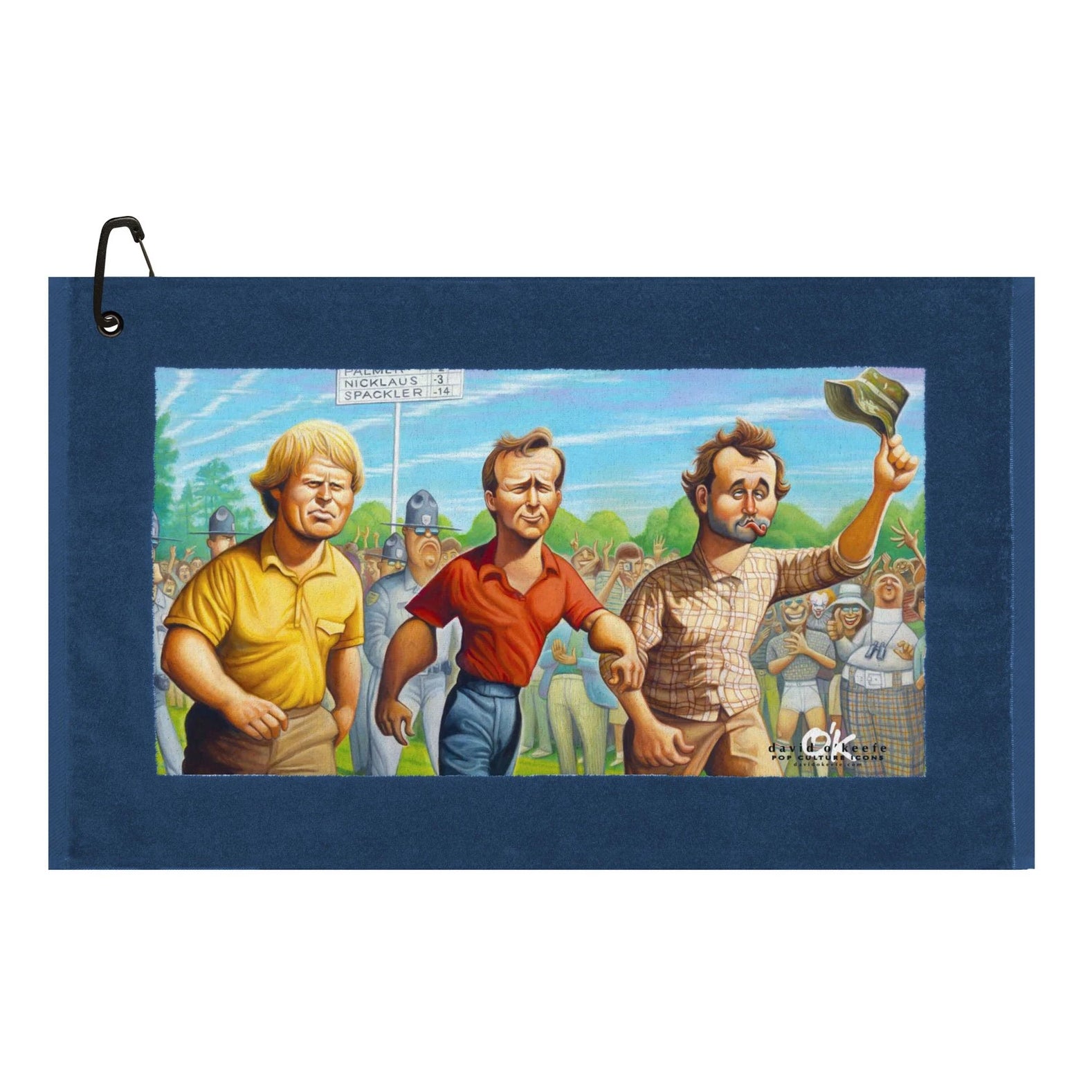 Devant David O'Keefe Tribute to Caddyshack Edge Carl Spackler Golf Towel - Premium Absorbent Golf Accessory for Golfers - Perfect for Course, Driving Range & Clubhouse Use