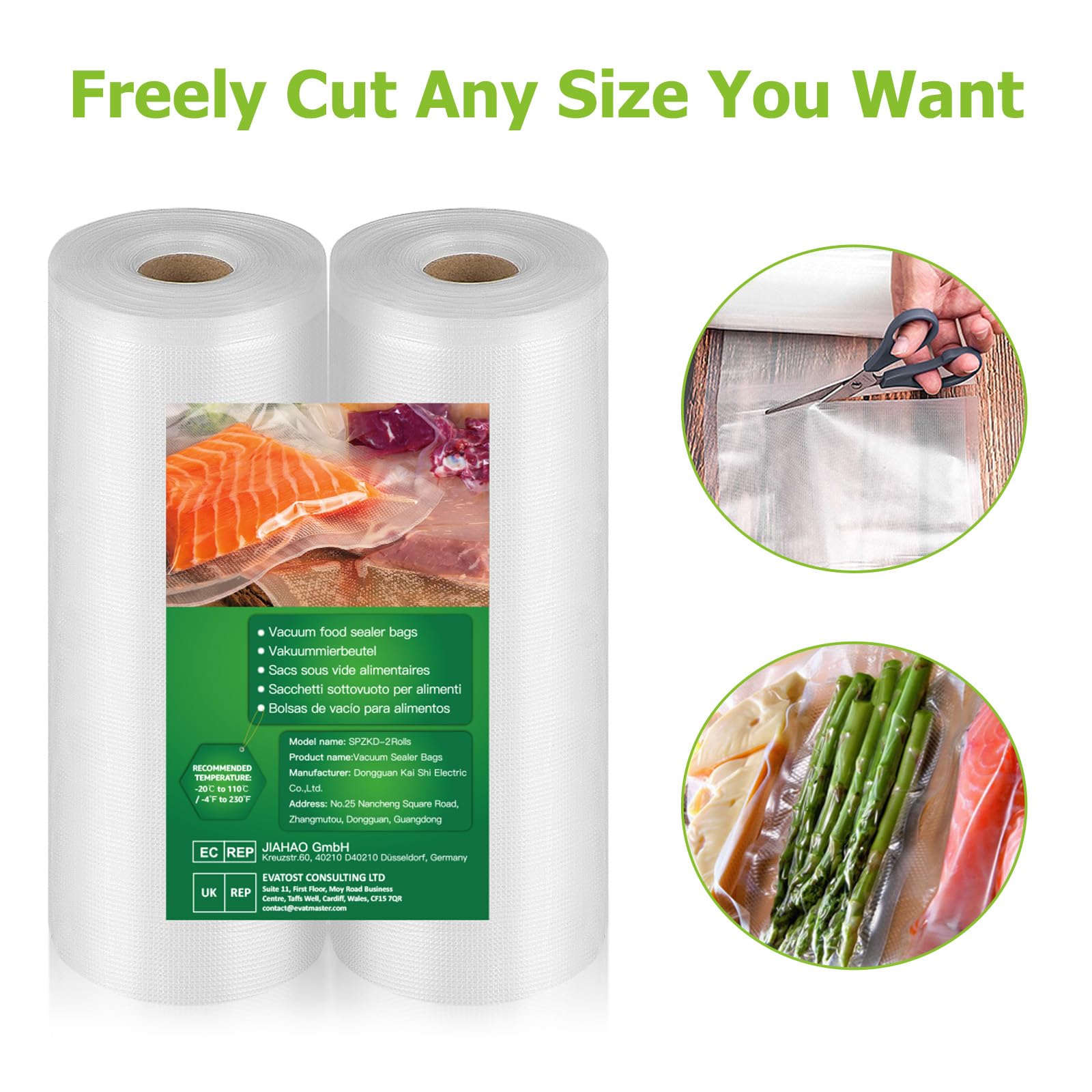 **BoxLegend Vacuum Sealer Bags – 2 Rolls (11