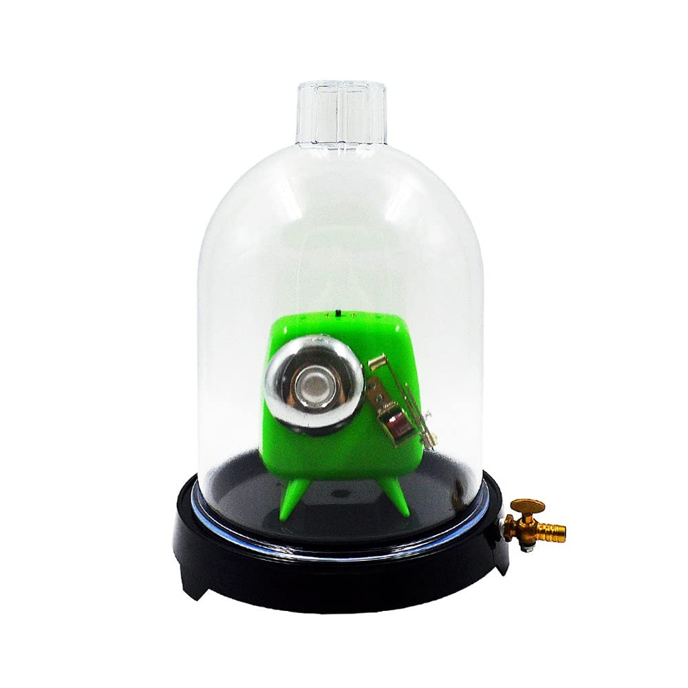 Vacuum Hood Suction Disc Bell - Plastic Jar for Physics Experiments & Sound Lab Studies | Scientific Tool for Vacuum Labs & Classroom Demonstrations