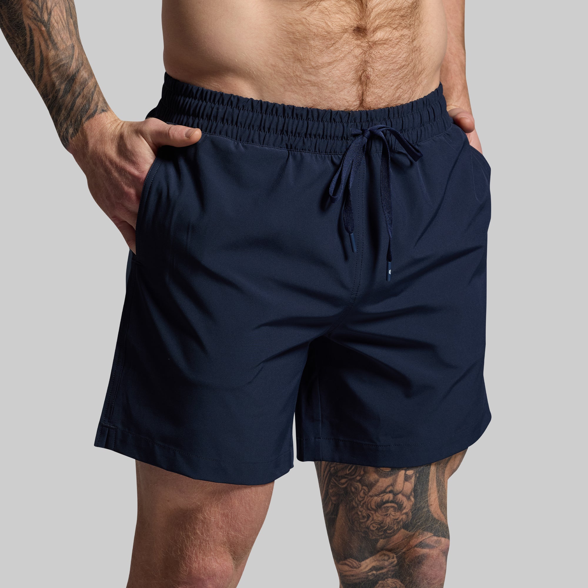 Premium Deep Dive Swim Shorts for Men - Quick Dry, UPF 50+ Swim Trunks (Navy Blue) - Perfect for Beach, Pool, Surfing & Water Sports