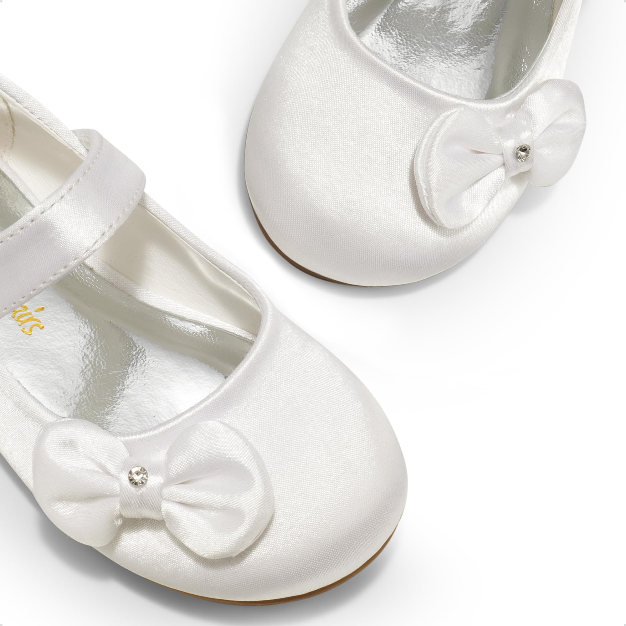 **DREAM PAIRS Toddler Girls Mary Jane Flats - Side Bow Ballet Shoes for Toddlers & Little Girls | Comfortable Dress Shoes for Weddings, Parties & Special Occasions**