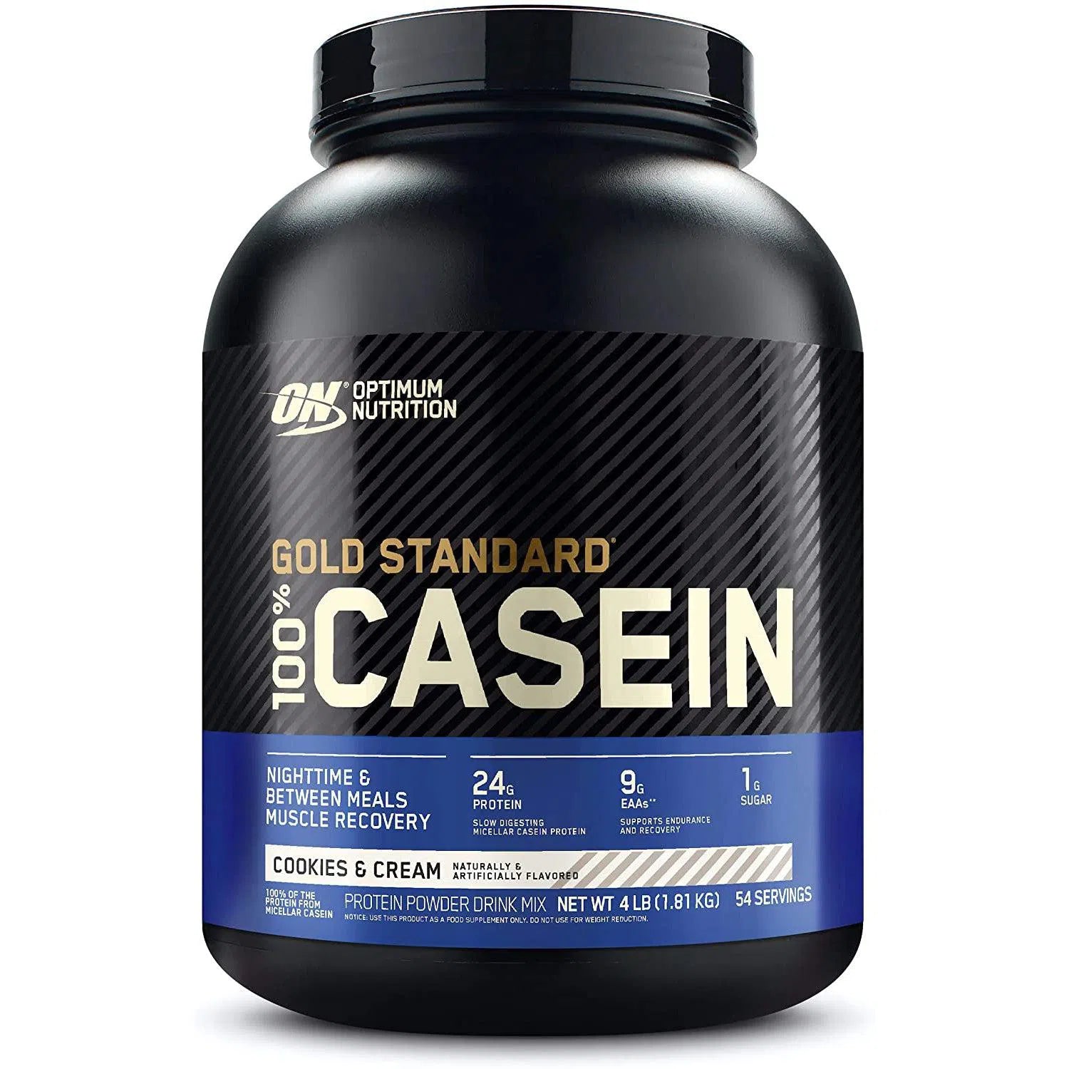 Optimum Nutrition Gold Standard 100% Casein Protein Powder - Slow Digesting Muscle Recovery Supplement for Nighttime Use & Post-Workout - Chocolate Flavor (2 lbs)