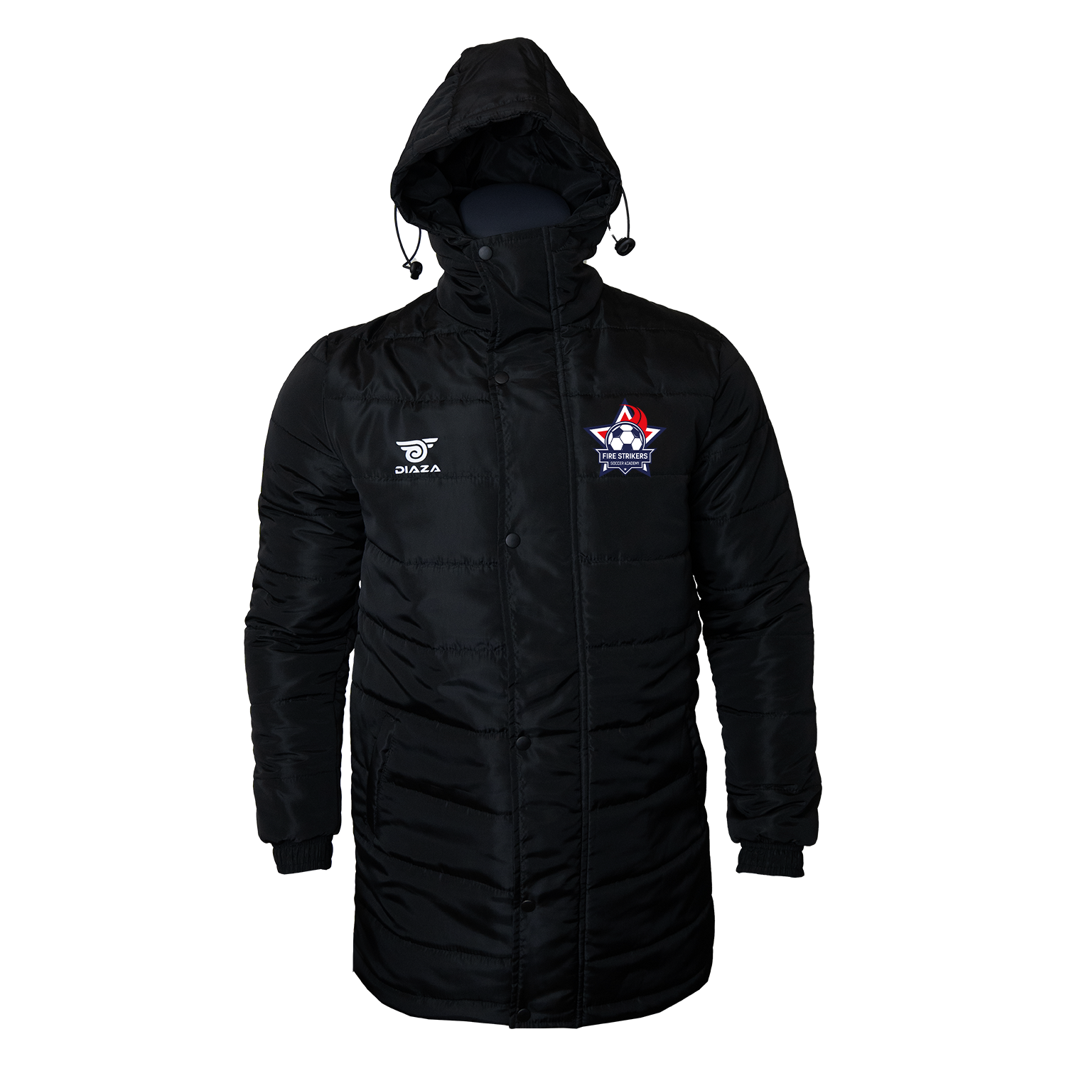 Premium Fire Strikers Winter Jacket with Hood - Waterproof & Insulated Cold Weather Coat for Men & Women - Perfect for Skiing, Snowboarding & Outdoor Adventures