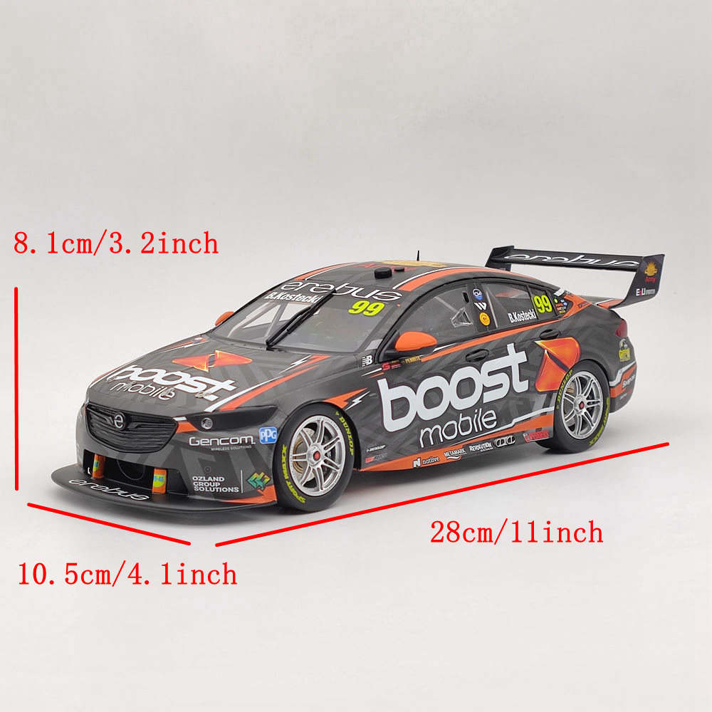 1/18 Scale Authentic Erebus Boost Mobile Racing #99 ZB Commodore 2021 Resin Diecast Model Car - Limited Edition Collectible for Racing Fans & Display Showcase