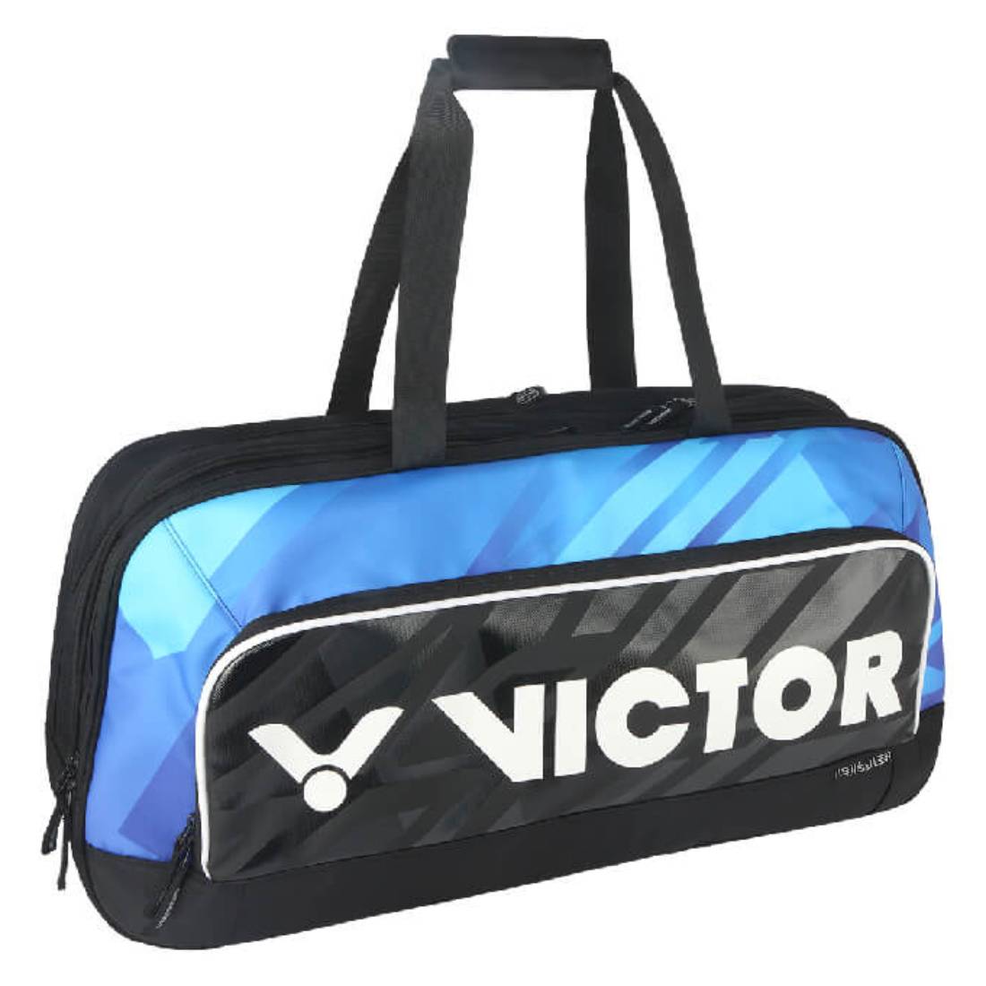 Victor BR9613 Rectangular Tennis Racquet Bag - Black/Brilliant Blue | Durable Badminton & Squash Equipment Storage | Perfect for Court, Gym & Travel Use