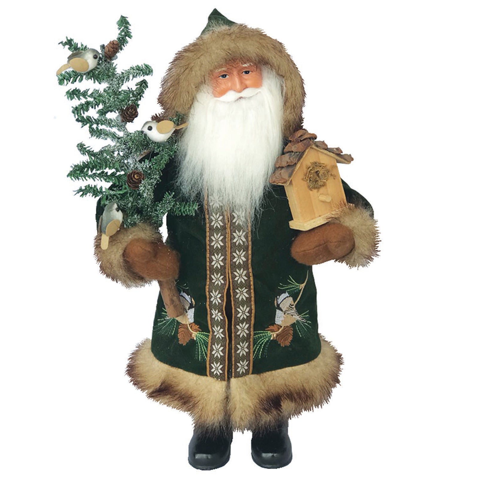 Chickadee 15 Claus - Premium Handmade Christmas Ornament for Holiday Tree Decorations | Perfect for Festive Home, Office & Gift Giving