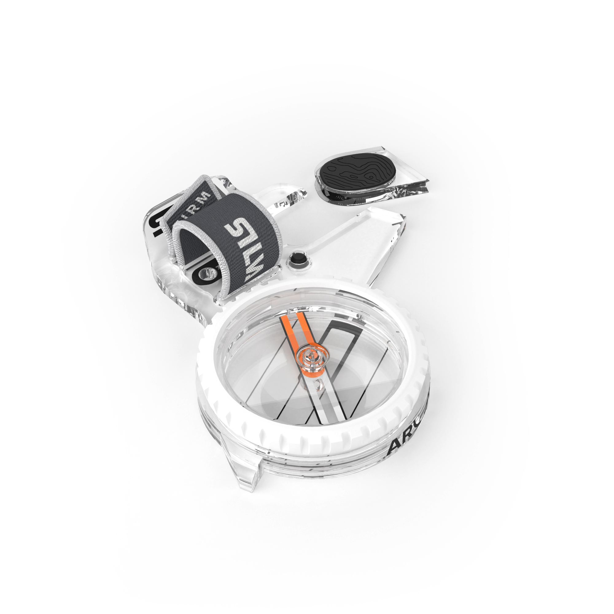 Silva Arc Jet 360 Left-Hand Oriented Compass - Premium Hiking & Outdoor Navigation Tool for Camping, Backpacking & Survival Adventures