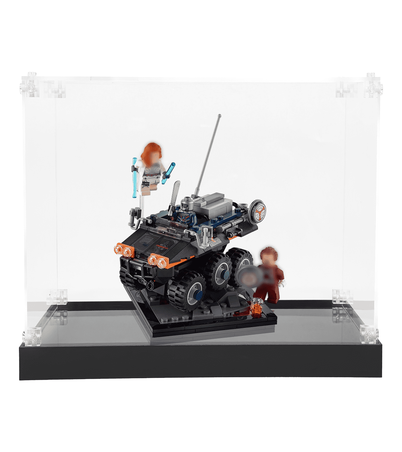 LEGO Marvel Black Widow Taskmaster's Ambush 77905 Display Case - Protective Showcase for Collectible LEGO Sets - Perfect for Home Decoration & Gift Giving