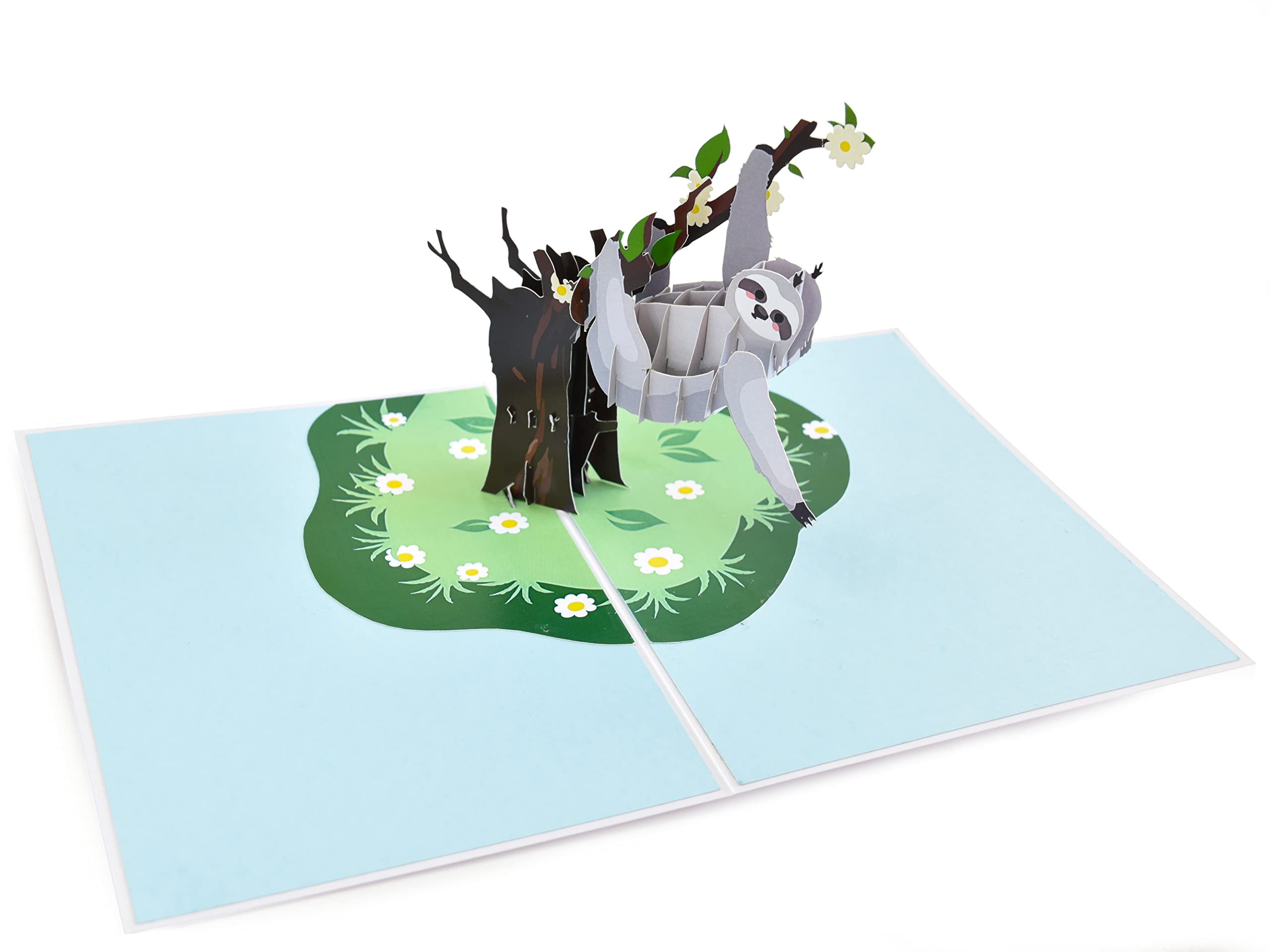 3D Sloth Pop Up Greeting Card - Birthday, Lazy Day, Retirement & Animal Lover Card for Kids Parties | Perfect for Special Occasions & Gift Giving