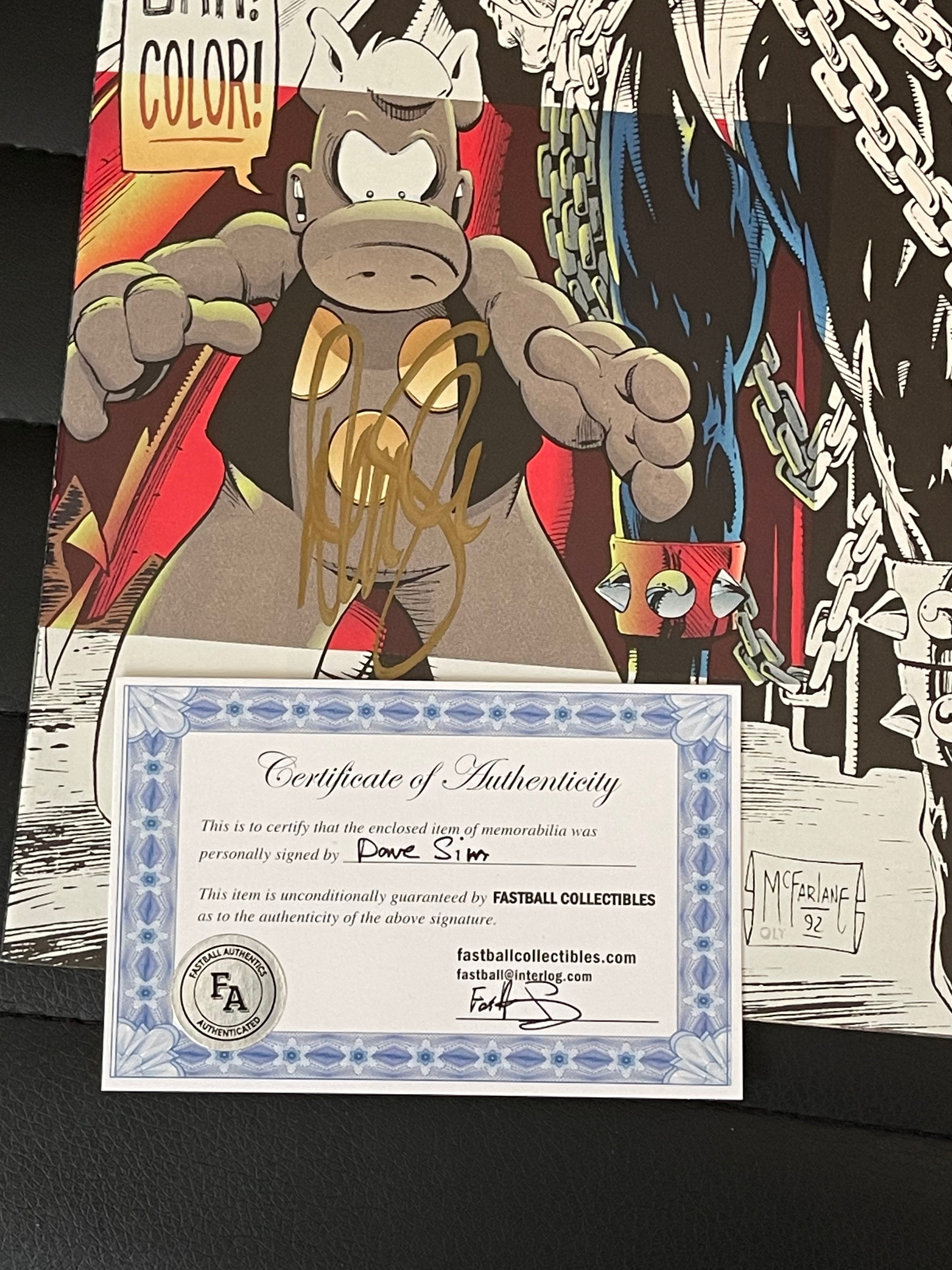 Spawn #10 Comic Book - High Grade Autographed by Dave Sim with COA - Rare Collectible for Comic Fans & Investors | Perfect for Display, Gifts & Collections