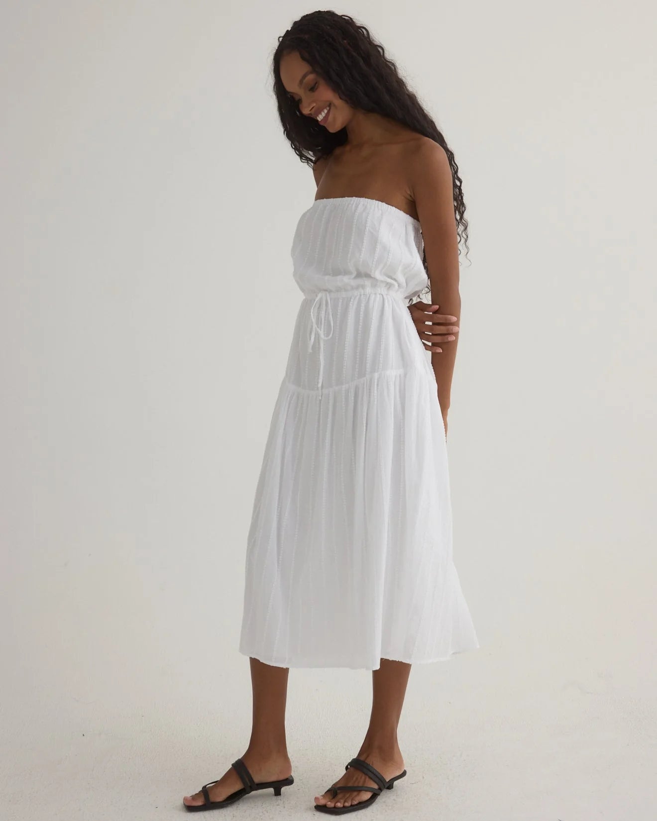 Sorento Ruffle Dress for Women - Elegant Flowy Summer Dress with Feminine Ruffles | Perfect for Beach, Party, and Casual Wear