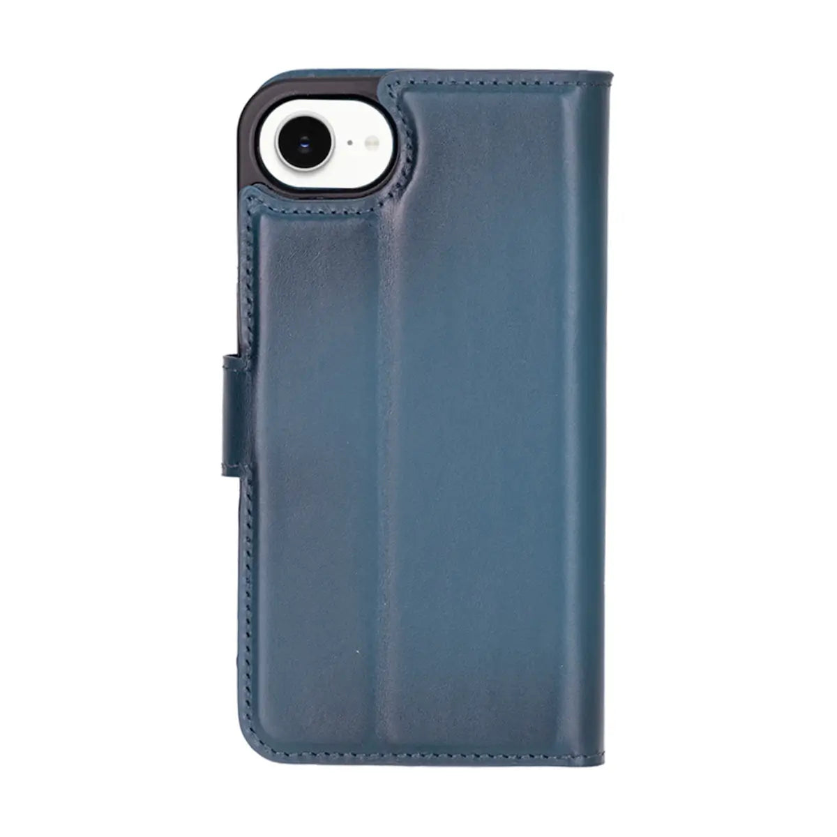 Premium Burnished Blue Leather Wallet Case for iPhone 16e - Slim Protective Phone Cover with Card Slots | Perfect for Everyday Use, Travel & Business Meetings