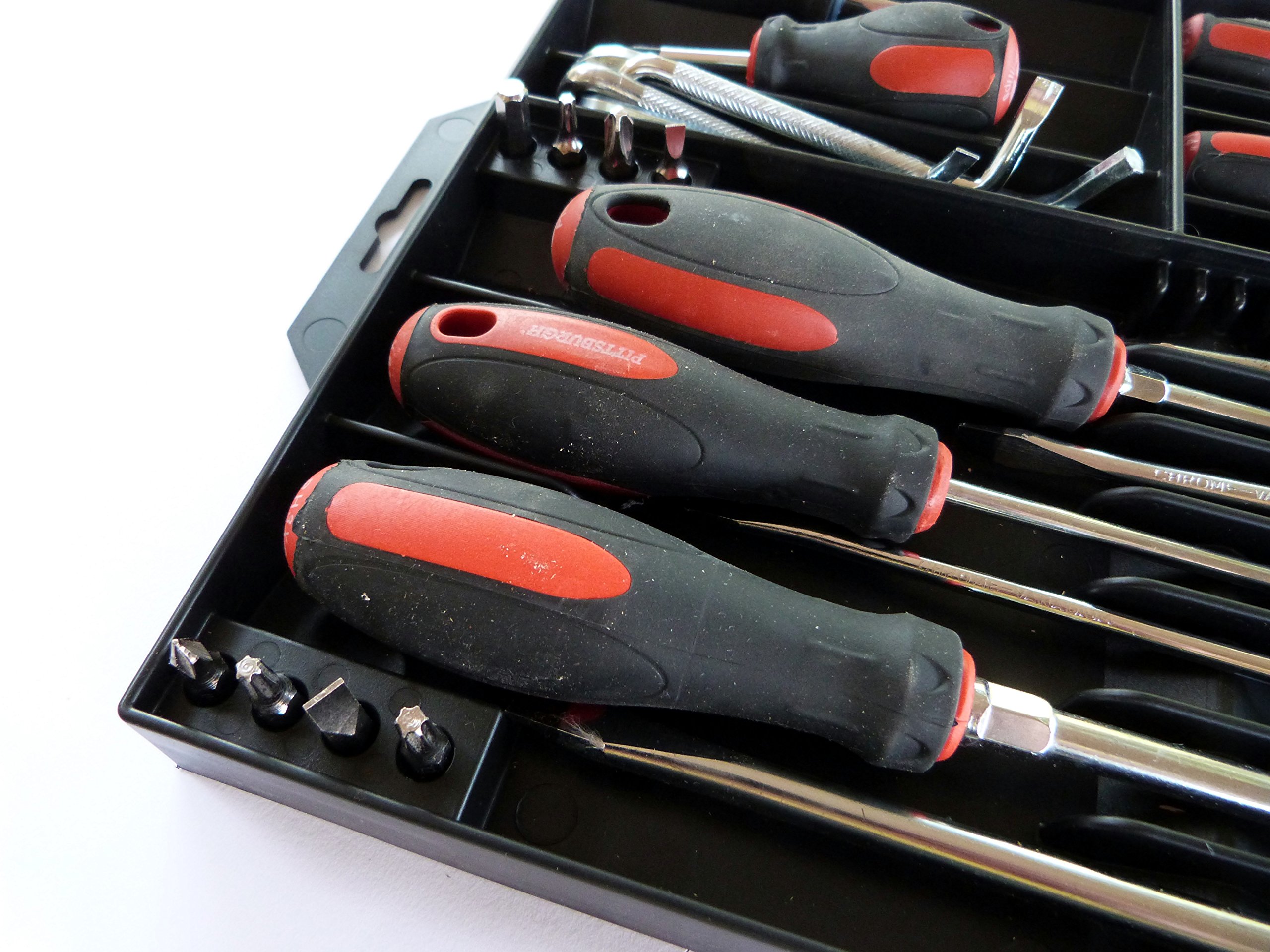 Black Screwdriver Organizer - Heavy Duty Tool Holder for Workshop & Garage Storage - Perfect for DIY, Home Repair, and Professional Use