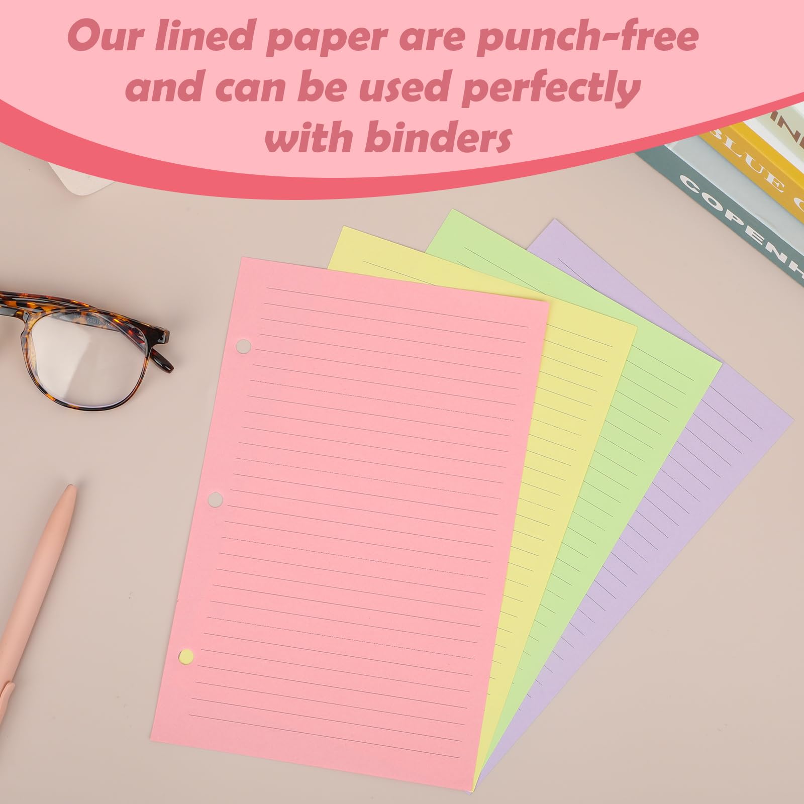 200-Sheet Half Letter Lined Paper - 5.5