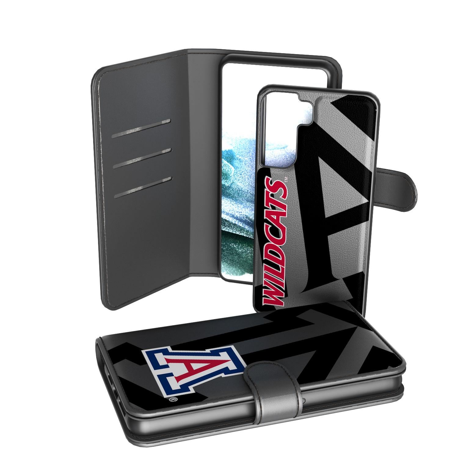 Arizona Wildcats Tilt Wallet Case for iPhone - Slim RFID Blocking Credit Card Holder with Stand - Perfect for Game Day, Travel & Everyday Use