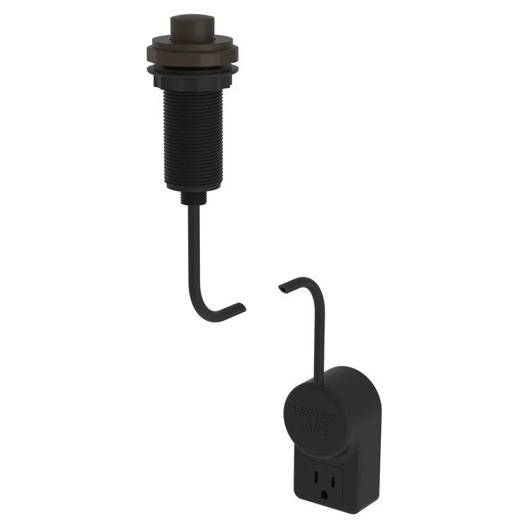 Air Switch for InSinkErator Garbage Disposal - Oil Rubbed Bronze Brass Finish with Power Adapter - Easy Touch-Free Operation for Kitchen Sink Waste Disposal
