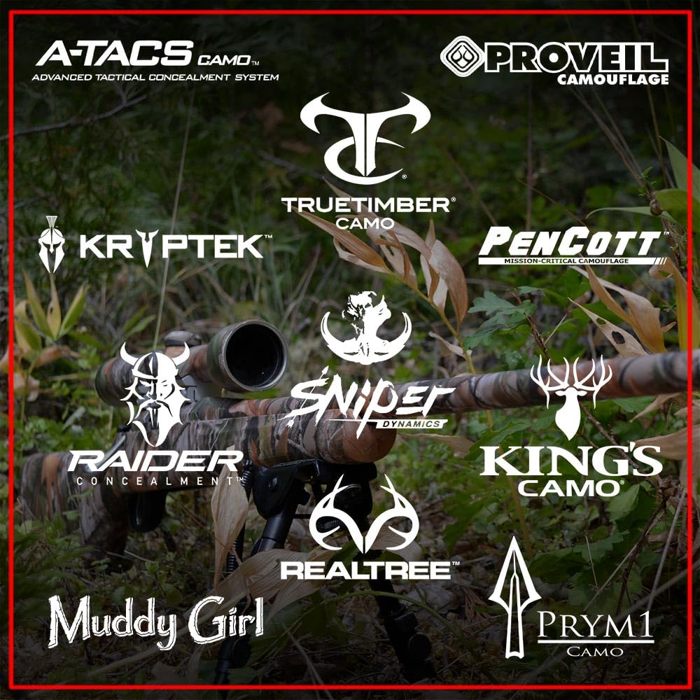 GunSkins Rifle Skin for Airsoft AEG - Vinyl Gun Wrap with Precut Pieces | Easy to Install, Waterproof & Matte Finish | Made in USA | Perfect for Airsoft Battles, Hunting & Gun Customization