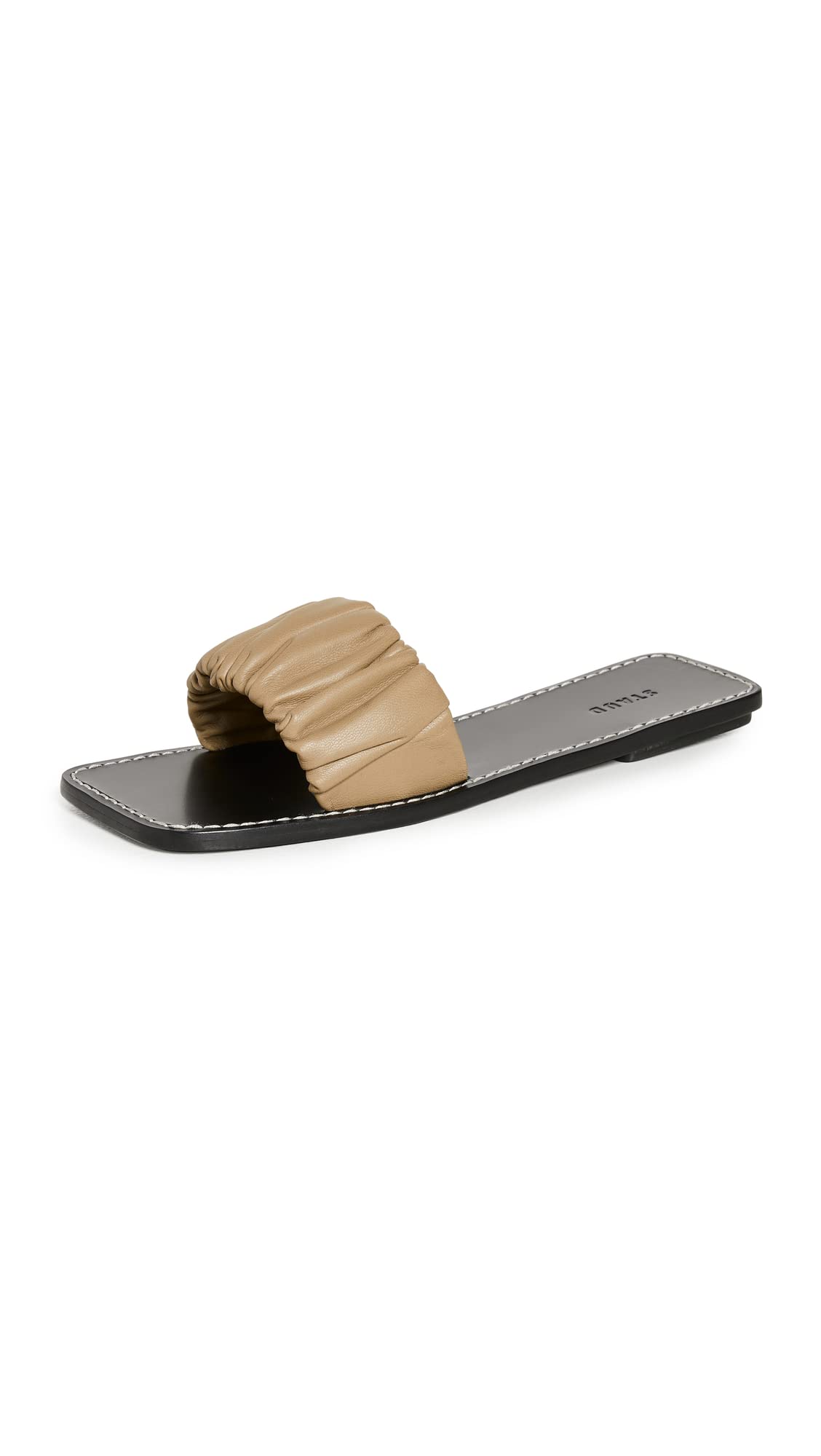 STAUD Women's Nina Ruched Sandals - Comfortable Strappy Heeled Sandals for Summer | Perfect for Beach, Vacation & Date Night Outfits
