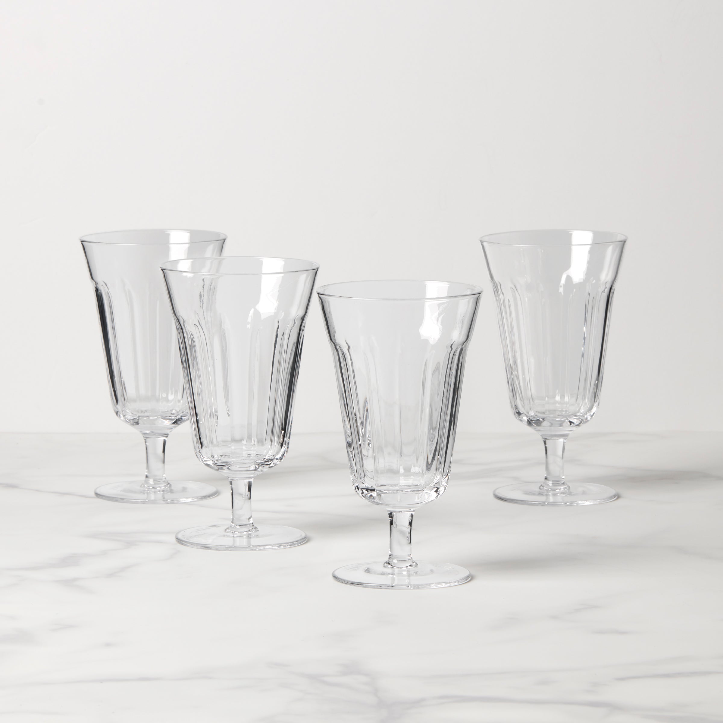 Elegant French Perle Tall Stem Glasses Set of 4 - Perfect for Wine Tasting, Dinner Parties & Special Occasions