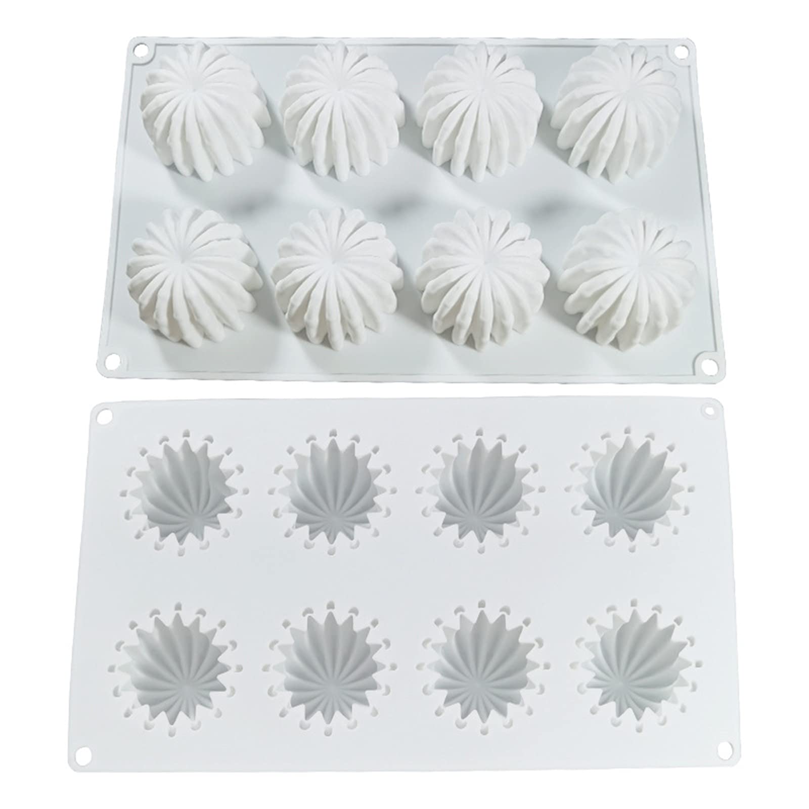 Foviza Silicone Cactus Sphere Cake Molds - High Temperature Resistant Baking Molds for Candy, Mini Cakes & Jelly - Durable & Reusable for DIY Desserts, Party Treats & Home Baking
