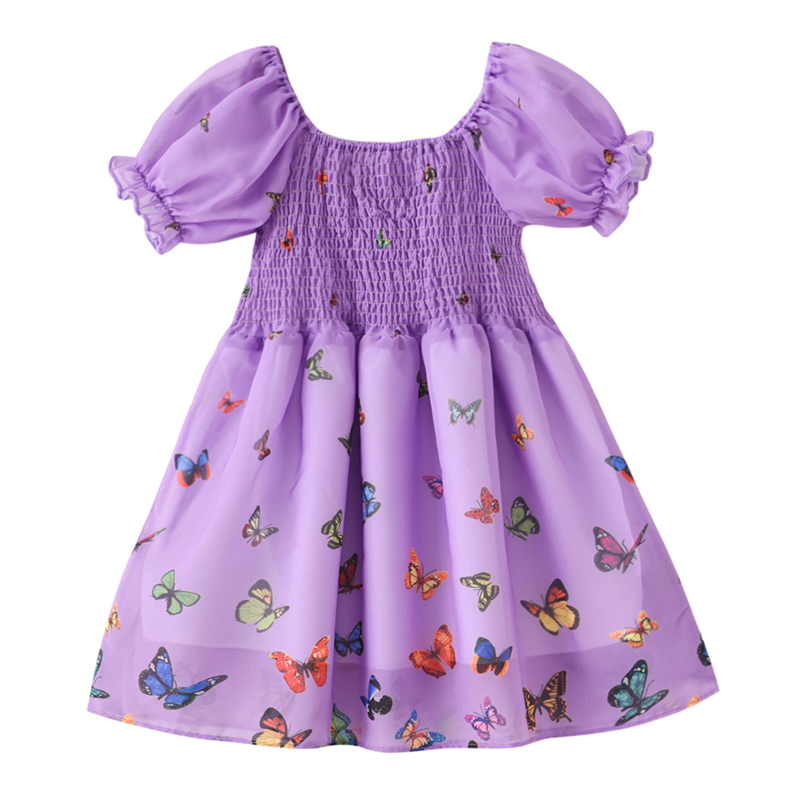 Butterfly Princess Dresses for Toddler Girls - Twin Baby Essentials Summer Casual Outfits - Perfect for Birthday Parties, Photo Shoots & Playdates