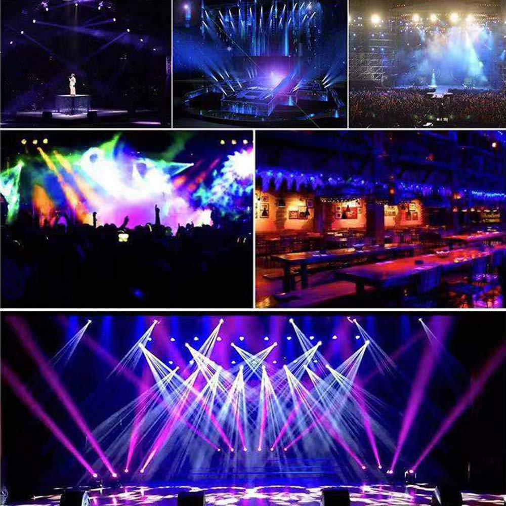 36 LED DJ Stage Par Lights - Sound Activated RGB Lighting with 9 Dynamic Modes, Remote & DMX Control - 8 Pack for Nightclubs, Parties, Concerts and Home Entertainment