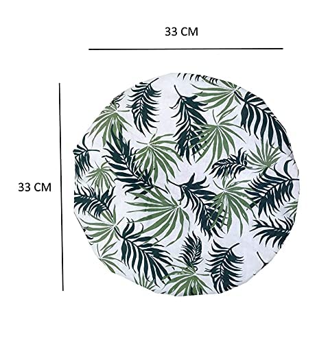KANYOGA Reusable Waterproof Shower Cap for Women - Printed Bath Shower Cap with Palm Leaf Design - Perfect for Home, Spa, Salon, Hair Treatment & Beauty Parlor Use - Ideal for Swimming, Travel & Daily Hair Protection