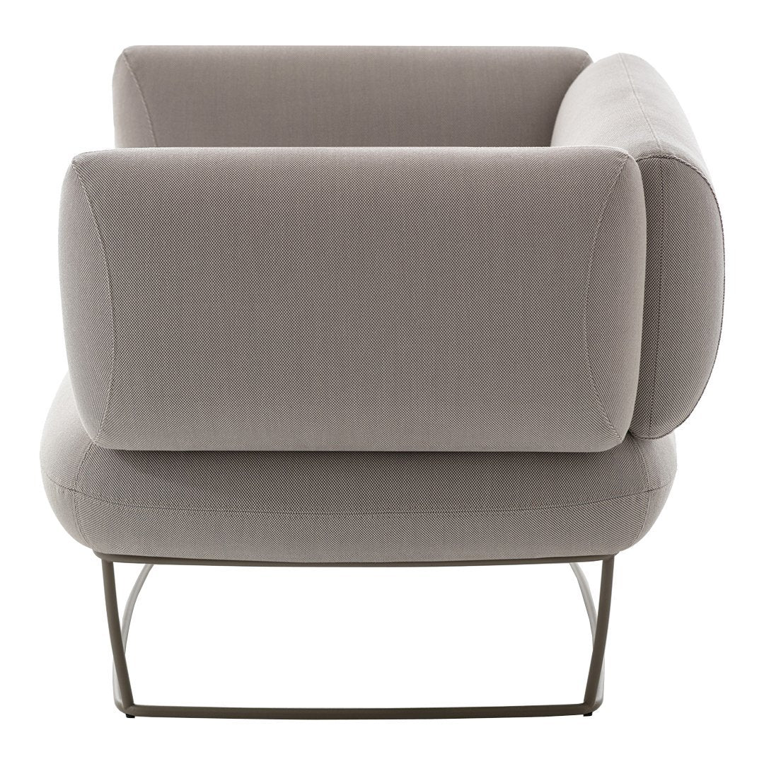 Bernard Armchair - Modern Mid-Century Accent Chair for Living Room, Bedroom & Office - Stylish Upholstered Lounge Chair with Wooden Legs