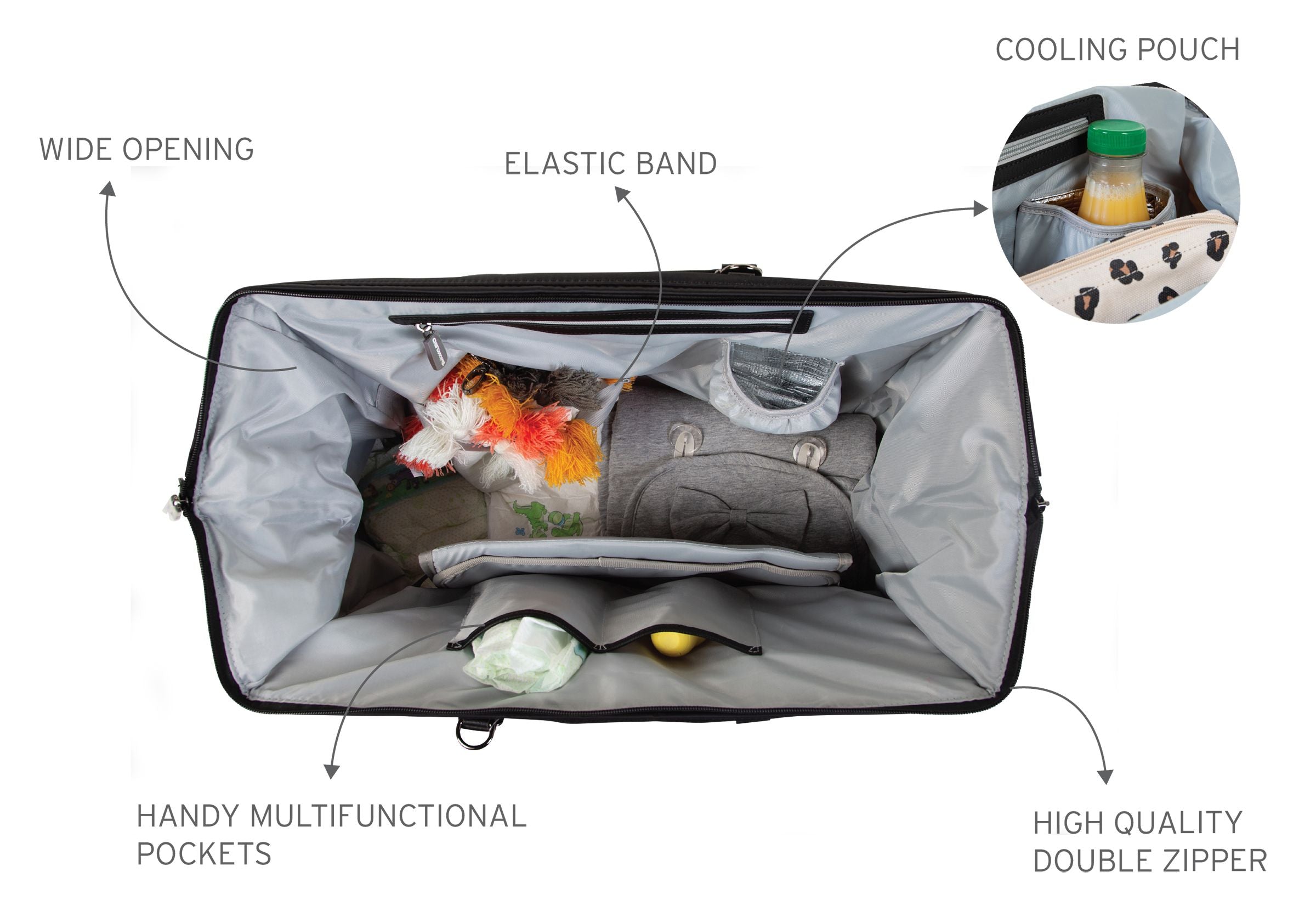 Childhome Daddy Bag - Stylish & Functional Diaper Backpack for Dads - Perfect for Travel, Outings & Everyday Use