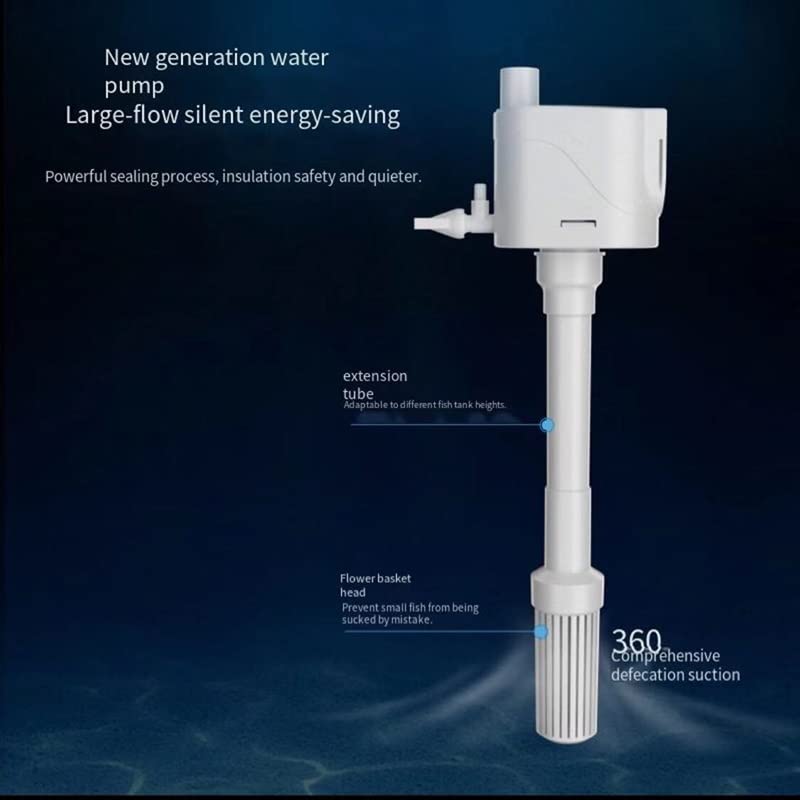 Submersible Sump Pump Fish Tank Filter - 3-in-1 Aquarium Filter Pump with Water Transfer Function (Model GD-400) - Perfect for Freshwater/Saltwater Tanks, Ponds & Hydroponics Systems